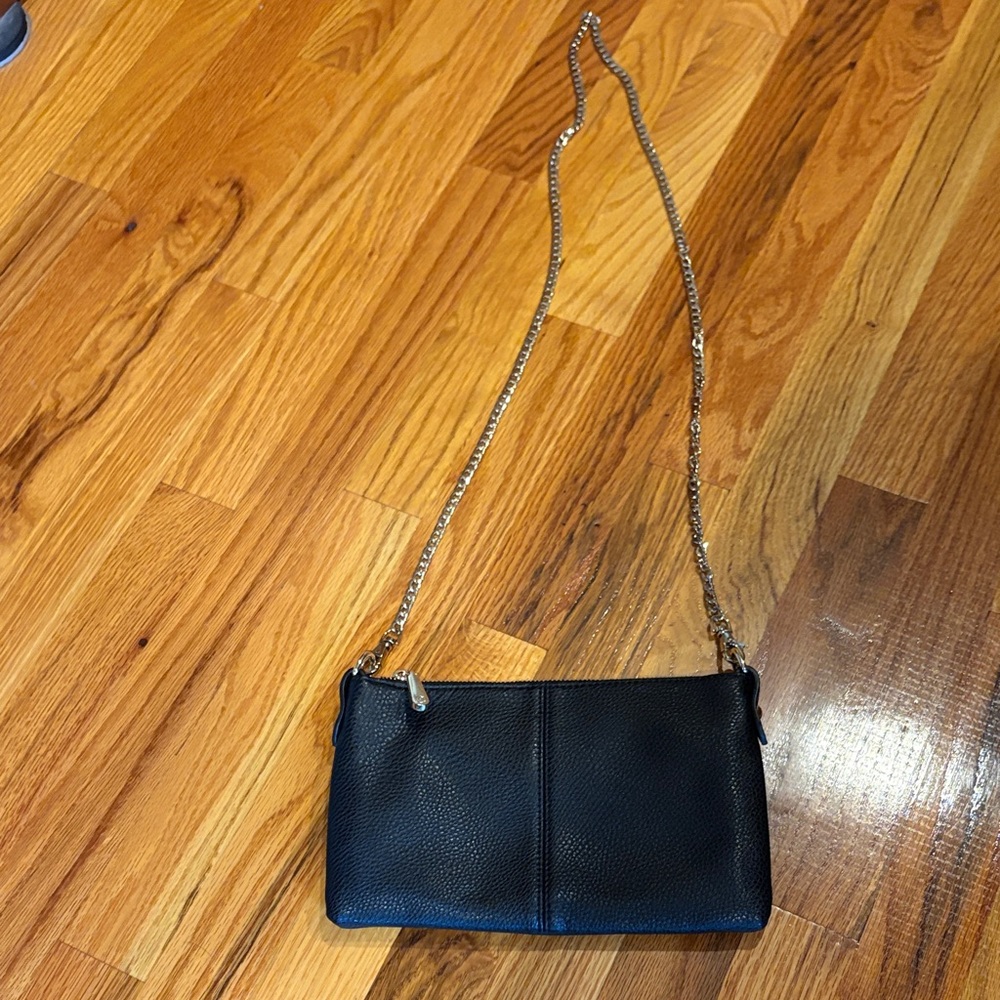 Black Leather Crossbody Bag